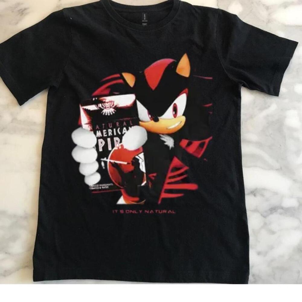 Black Sonic The Hedgehog Graphic Tee